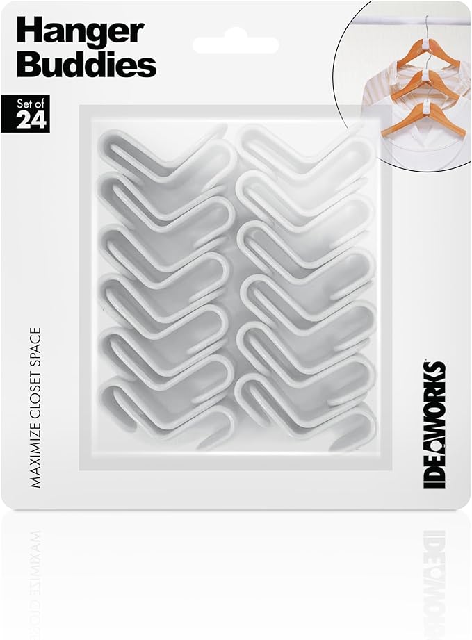 Ideaworks Hanger Buddies 24 piece Cascading Hanger Hooks