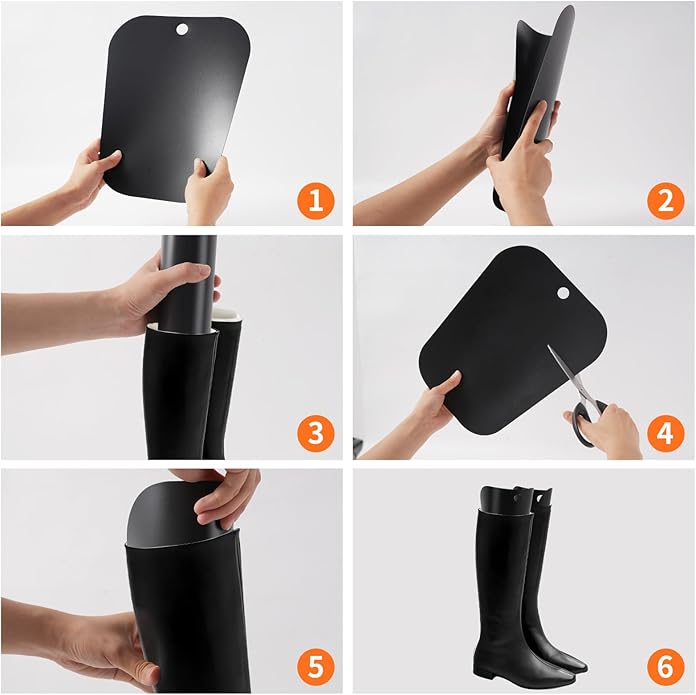 Boot Shapers, Boot Shaper Inserts for Women and Men to Keep Shape, Black Tall Boot Shapers Insert Boot Fillers