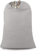 Heavy Duty Laundry Bag with Drawstring and Handle, Extra Large Travel Dirty Clothes Bag for Laundromat and Household, Durable Rip-Stop Laundry Hamper Liner, 28 x 40 Inch, Gray