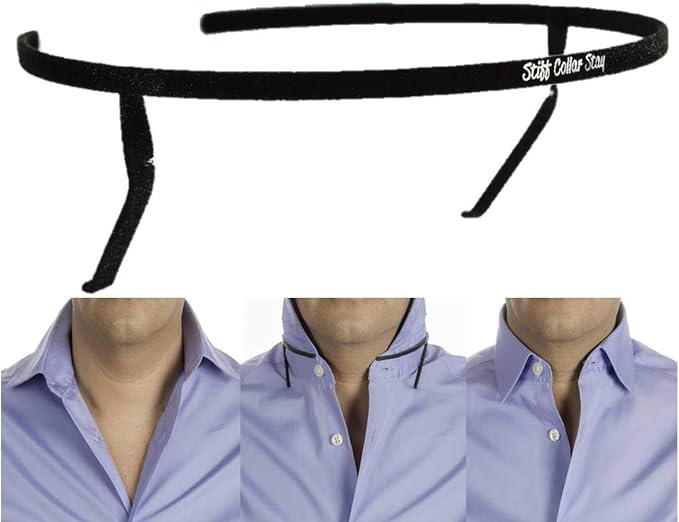 Collar Shaper | SELECT YOUR SHIRT COLLAR SIZE | THE ORIGINAL Collar Support System | Collar Stays | NOT MADE of CHEAP plastic