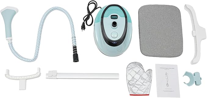 Standing Garment Steamer,Steamer for Clothes,1350W Fabric Steamer Standing Clothes Steamers with Ironing Board, Adjustable Rod & 1.6L/0.42gal Water Tank Wrinkle Remover Heats in 45 Seconds (Blue)