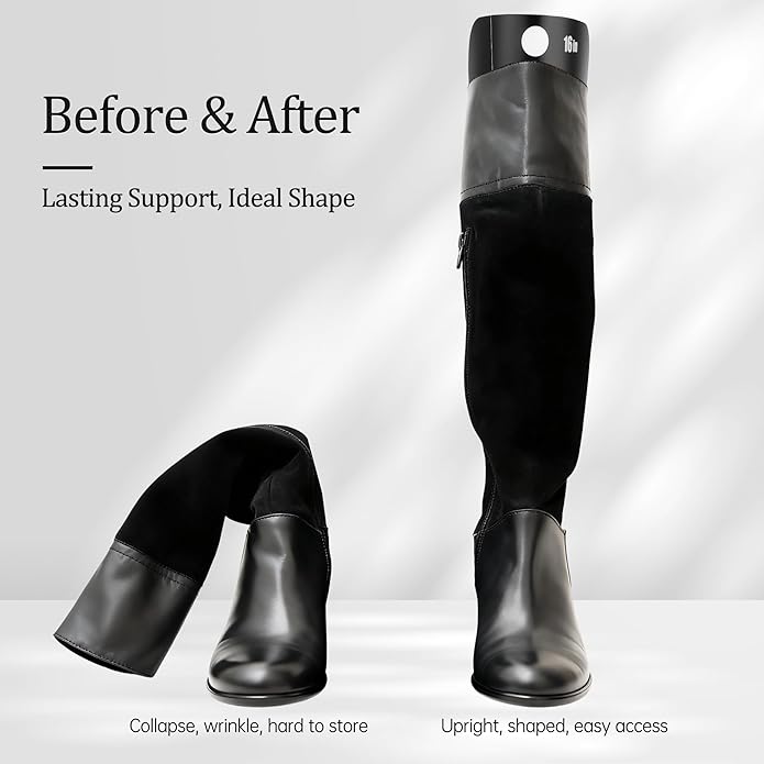 Apoway Boot Shaper Form Inserts, Tall Boot Support, Reusable Shoe Tree Shape Holder for Women and Men