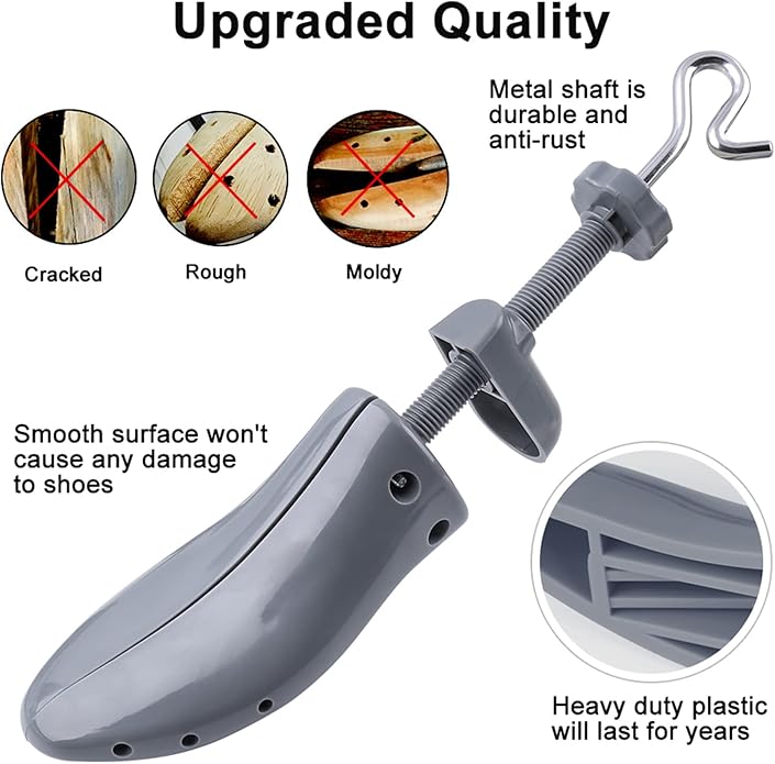 LANNEY Shoe Stretcher for Women & Men Wide Feet - Premium Shoe Expander Widener Stretch Length Width