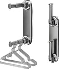 Hanger Organizer Stacker, 2pc, with Suction Cup, Hangers Storage, Two-Tier Suction Hanger Organizer, No-Drill Easy Mount, not Include Hangers (Grey)