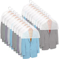 Foraineam 20 Pack Shoulder Covers Clothes Suit Protectors Breathable Garment Dust Covers for Suit, Coats, Jackets, Dress Closet Storage
