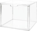 Clear Acrylic Display Case with Magnetic Lid-Dustproof Plastic Book Storage box,Clear Box,Purse Storage Organizer,Action Figure Display Case,Acrylic Sneaker Shoe Box(1 Pack)