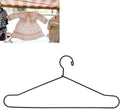 10Pcs Metal Doll Clothes Hangers, Doll Dress up Storage Clothes Organizer Rack, Doll Hangers Accessories (150mm)