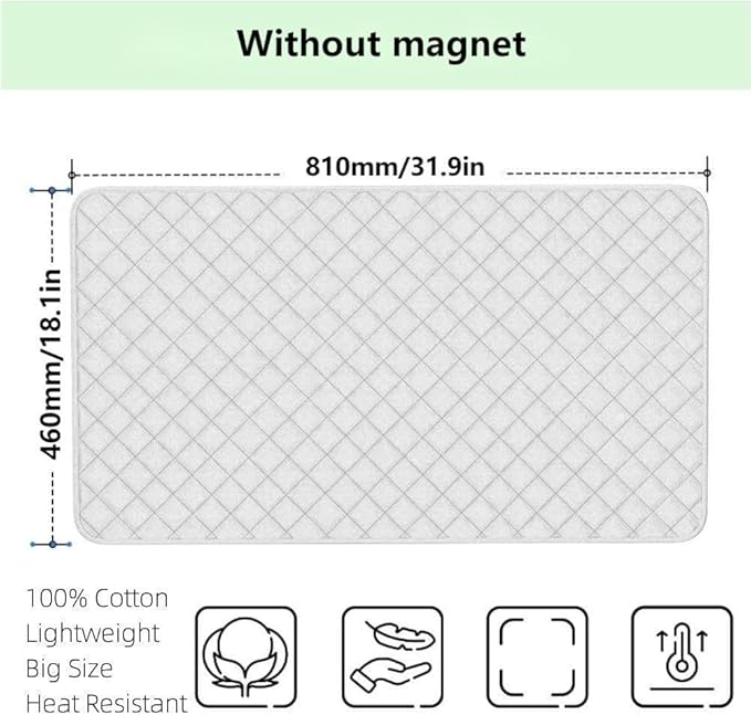BORDSTRACT Portable Ironing Pad, Foldable Ironing Pad Blanket Suitable for Washer Dryer Desktop Countertop Small Household Ironing Board