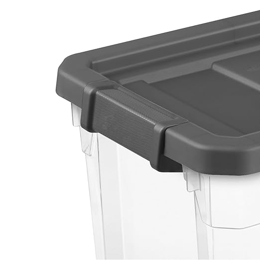 Sterilite Box Stacker Modular Clear 30QT 14733V06