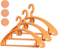 Lvifur 20 Pack Heavy Duty Hangers for Coats - Non Slip Clothes Hanger Set with Hooks - Plastic Clothes Hanger with Aromatherapy Design,Infuse Clothes with Fragrance (Orange)