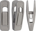 RUNAAJA Velvet Hangers Clips Pants Hangers Clips Flocked Hanger Clips Hanger Plastic Thicken Clothes Pants Pants Clip for Thin Velvet Clothes Suit Socks Hangers (Grey*20)