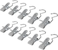 Space-Saving Clothespin Hat Pants Storage Hanging Travel Hook, Boot Hangers for Closet, Laundry Hooks Hanging Clips Clothes Pins Socks Towel Clips Hanging Hooks with Clips for Home (Grey, 30 PCS)