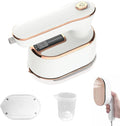 Portable Handheld Steamer for Clothes, 2-in-1 Ironing & Steaming,180° Rotatable Multi-Directional, Mini Travel Steamer,suitable for clothing of the majority of sizes/thickness for Dorm Room, White