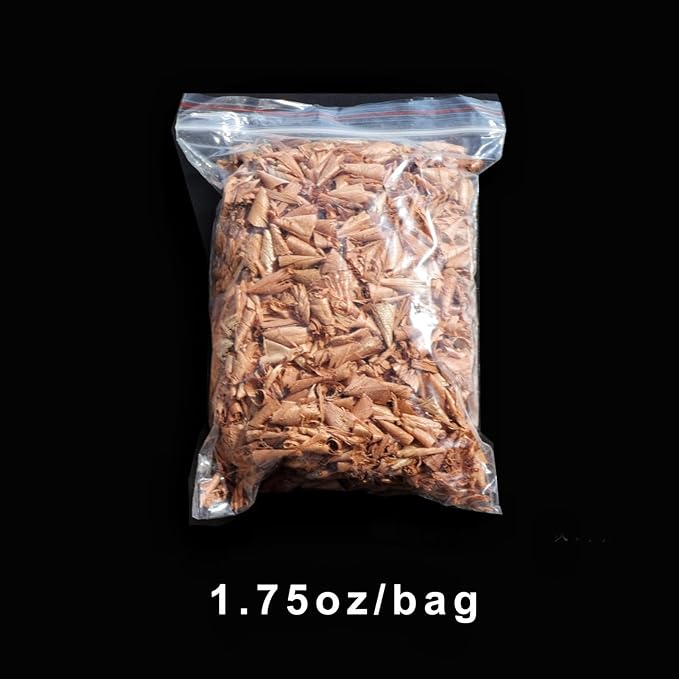 Spanish Cedar Wood Shavings for Cigar Humidor, Cigar Box, Cedar Wood Chips for Cigar Alcoholization, Humidor Accessories for Cigar Storage (Sawdust, 1.75oz)