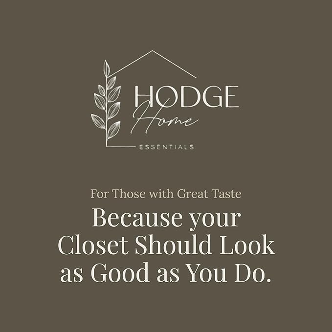 Wooden Clothes Hangers 10 Pack, Natural Wood Coat Hangers, Non-Slip Shoulder Grooves & Notches, 360° Swivel Chrome Hook, Space-Saving for Suits & Jackets, Closet Organizer - Hodge Home Essentials