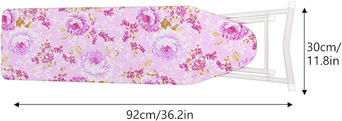 USA Space Saver Ironing Board, 36"x12", Adjustable Height, Fold-Up, Lightweight