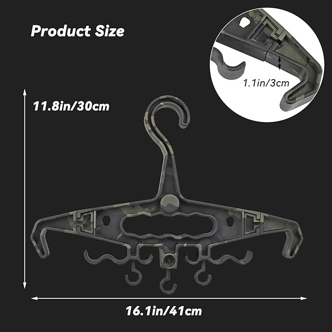 Upgrade Super Heavy Duty Hangers for Tactical Gear, Portable Tactical Gear Police Gear Backpack Organizer for CS Tactical Training Outdoor