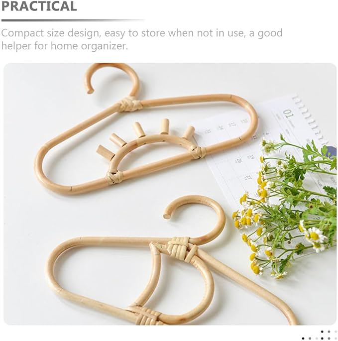 Baby Hangers Baby Hangers Rattan Wall Shelf Hanger Kids Nursery Clo Rattan Clothing Toddler for Dress Shirt Decorative Kid Clothes Baby's Baby Organizer Kids Hangers Kids Hangers