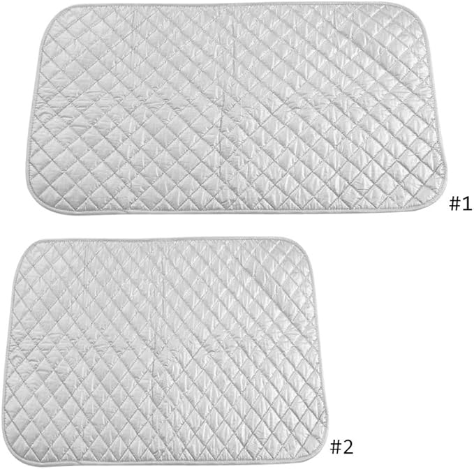 Magnetic Ironing Mat Blanket, Ironing Mat with Silicone Pad Heat Resistant Ironing Blanket Thick Portable Travel Ironing Pad for Home(02)