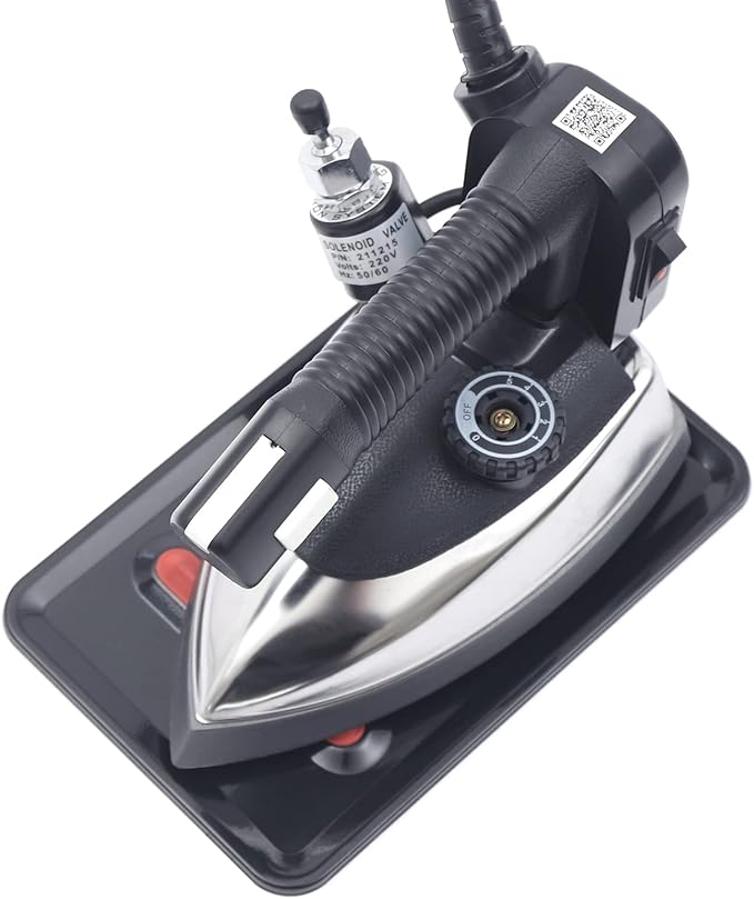 Steam Station Iron, Industrial Steam Iron, Gravity Feed Industrial Electric Steam Iron Set, Temperature Adjustable with 3L Large-capacity Water Bottle for Clothes 1000W