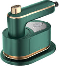 Portable Travel Steam Iron, 180° Foldable Handle, 3 Minutes Fast Heating, Anti-Hot Stand, Suitable for Most Fabrics (Silk/Wool/Polyester) and More. (02 Green)