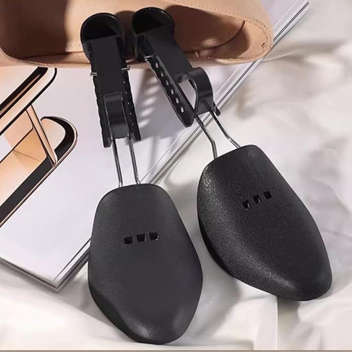 EchoDone 5 Pairs Plastic Shoe Tree Stretcher Shaper for Women Children Adjustable Length Shoes Boot Holder Shaper Support