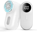 Lint Remover for Clothes, 5W Electric Lint Shaver with 3 Speeds, Fabric Shaver Rechargeable with 2 Shaving Heads, Sweater Shaver Brush Fuzz Debobbler for Clothes Blanket Carpet Bobbles Sofa