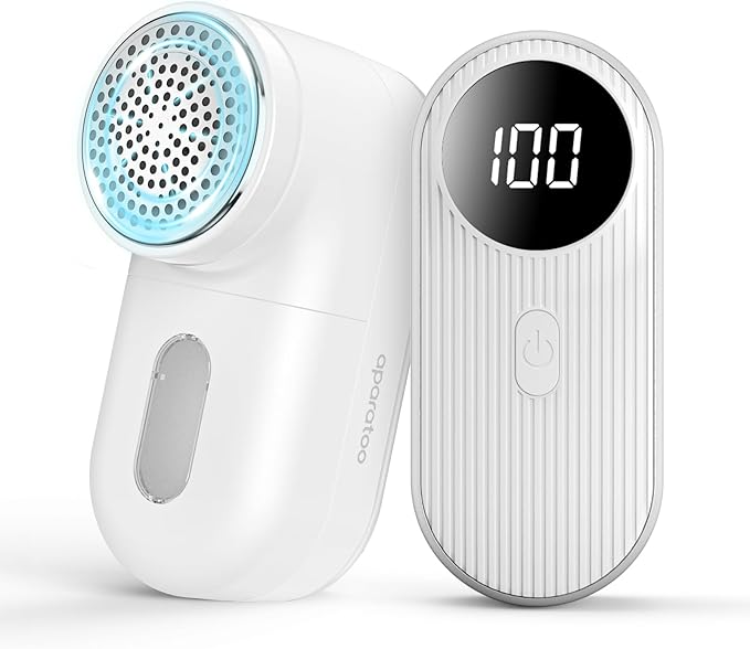 Lint Remover for Clothes, 5W Electric Lint Shaver with 3 Speeds, Fabric Shaver Rechargeable with 2 Shaving Heads, Sweater Shaver Brush Fuzz Debobbler for Clothes Blanket Carpet Bobbles Sofa