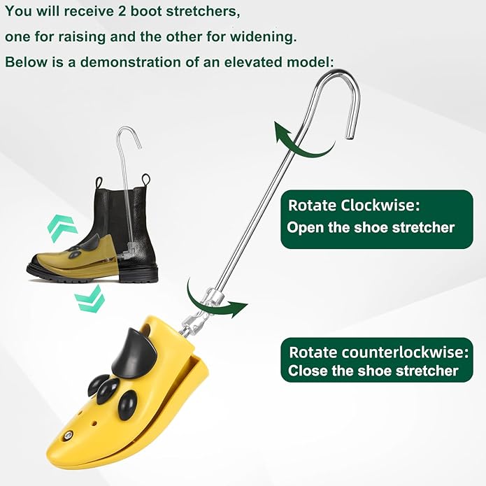 Boot Stretchers for Cowboy Boots Shoe Stretcher Adjustable Boot Stretcher Men Women (for Men’s Size 7.5-13, Women’s Size 9-14)