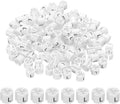 PATIKIL 300 Pcs Clothes Hanger Markers L Fit Rod Garment Size Tag Hanger Clips Round Color Coding Label for Clothing, White