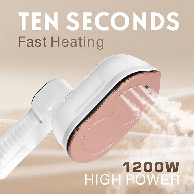 Steamer for Clothes,1200W Clothes Steamer Iron combo, Fast Heat Up Travel Steamer with 3 Steam Modes LCD Display, 180ml Water Tank, Wrinkle Remover for Home & Travel