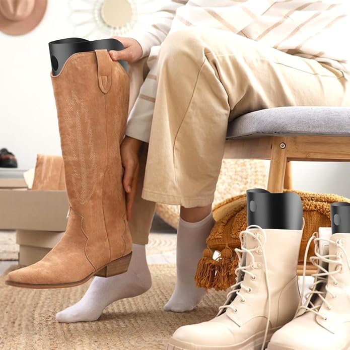 Boot Shaper, 10 Pieces 16 Inch Boot Inserts to Keep Shape & Stand Tall‌, Black Tall Boots Insert Stand Up & Prevent Creases‌