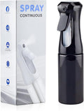 Continuous Spray Bottle for Hair, 1Pack Whole Black 6.8oz Mister Spray Bottle, Hair Spray Bottles for Hairstyling, Cleaning, Plants, Pets, Salons & More