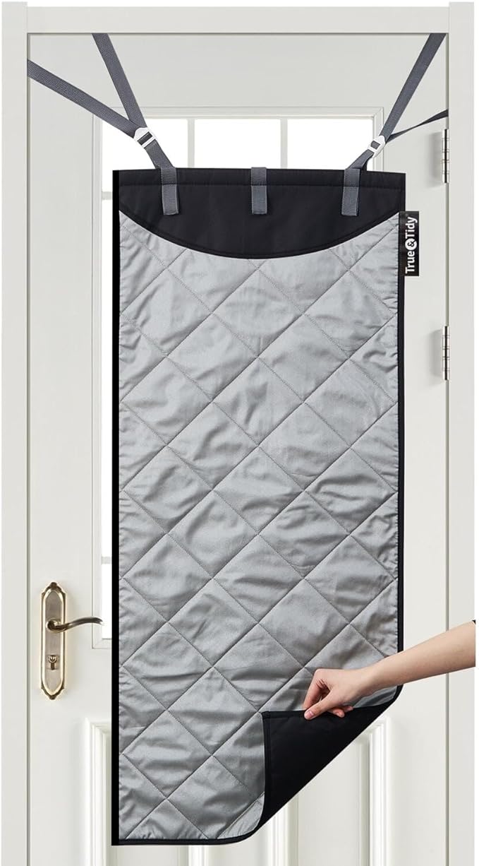 True & Tidy XL Over The Door Steam & Press Pad, Instantly Transforms Doors & Flat Surfaces into a Convenient Ironing Board, MAT-200