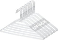 60 Pcs Wire Hangers Bulk 17.7" Dry Cleaner Hangers, Suit Holders for Home Caped Clothing (White)