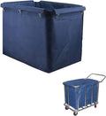 400L Commercial Laundry Cart Liner Bags - Removable Waterproof Replacement Bags for Rolling Laundry Baskets, Heavy-Duty Oxford Cloth Storage (Large Capacity) (Blue) (Blue)