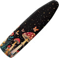 Flashideas Red Mushroom Iron Board Cover Standard Size Ironing Board Cover with Elastic Edges Home Decoration Table Top Ironing Board Cover and Pad 15x54