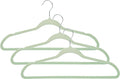 75-Pack Slim-Profile Non-Slip Velvet Hangers, Mint