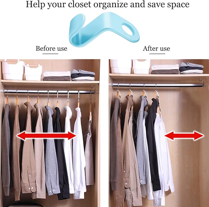 100 Pcs Clothes Hanger Connector Hooks,Heavy Duty Plastic Cascading Hanger Hooks Extender Clips,Wardrobe Clothing Hangers Connection Hooks for Organizer Closet Cabinet Space Savers Hangers, 5 Colors