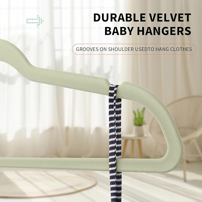 Premium Velvet Clothes Hangers, Heavy Duty Study Black Hangers for Coats, Suit & Dress - Non Slip Clothes Hanger Set (50, Lvory/Silver)