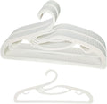 Plastic Clothes Hangers 20 Pack, Z-Shape Opening, 0.12" Ultra Thin Short Neck Hangers, Save Cabinet Space, Suitable for Dresses, Shirts, Pants, Scarves, Jackets(White)