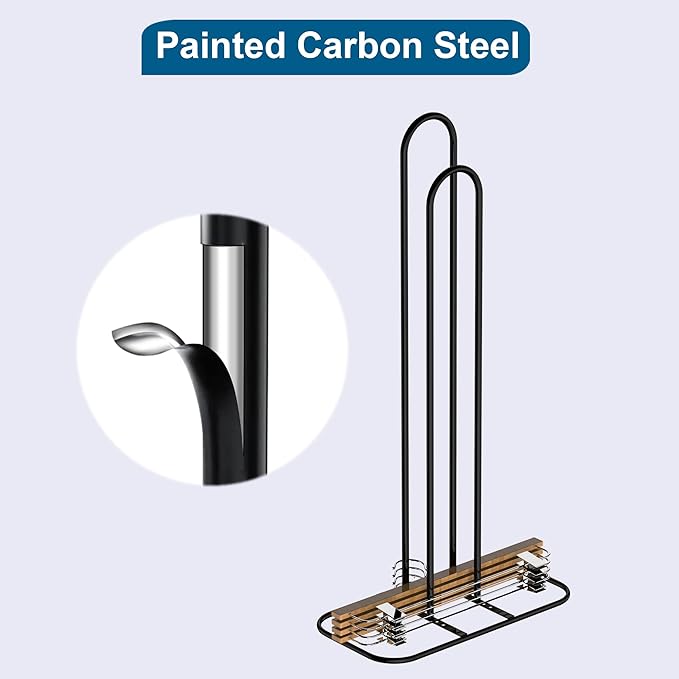 EASTTOWEST Hanger Stacker Organizer, 33 inch Height Stand, Clothes Hanger Storage Rack, Laundry Room, Black