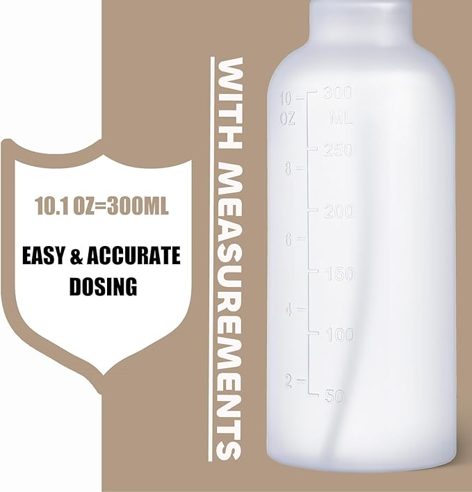 Spray Bottles, Small Spray Bottle for Hair Cleaning Plants Pet, Mist/Stream Adjustable, BPA-free Plastic Water Squirt Bottle 10 oz (300ml), 2 Pack