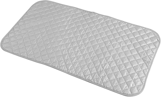 Oumefar Ironing Mat, 18.1 x 31.9in Foldable Portable Ironing Pad Mat Blanket Premium Cotton Tabletop Ironing Board, Ironing Mat Washer and Dryer Covers for Table Top and Travelling Useful Accessory