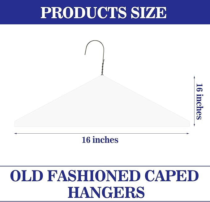 120 Pcs Wire Hangers Bulk 16" Dry Cleaner Hangers for Clothes Caped Clothing Pants(Caped,White)