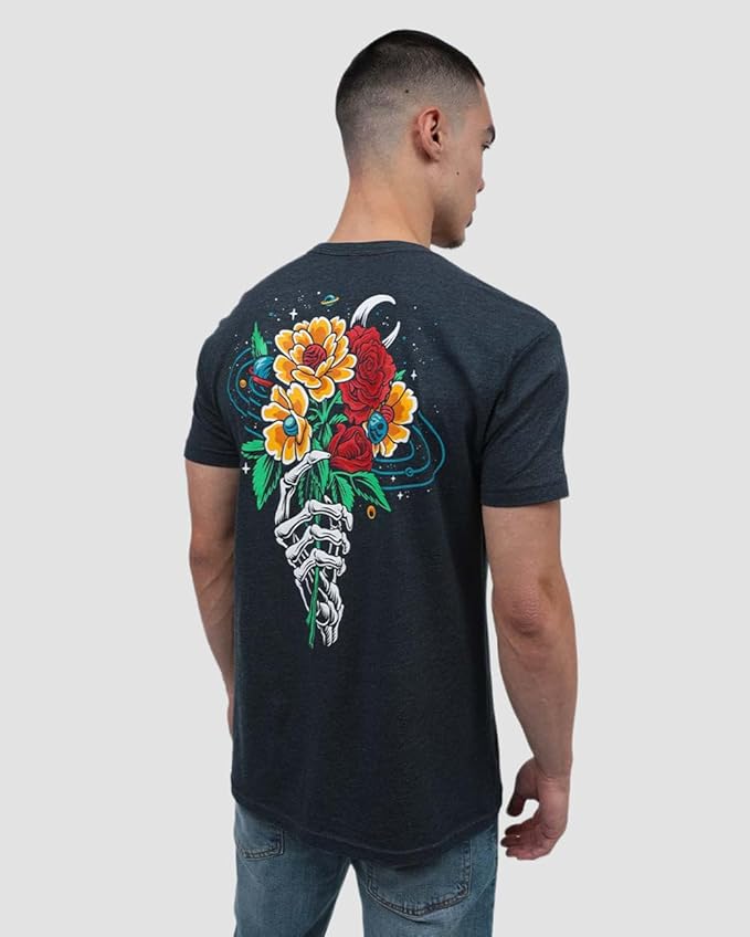 INTO THE AM Graphic Tees for Men S - 4XL Premium Short Sleeve Colorful T-Shirts Trippy Space Designs