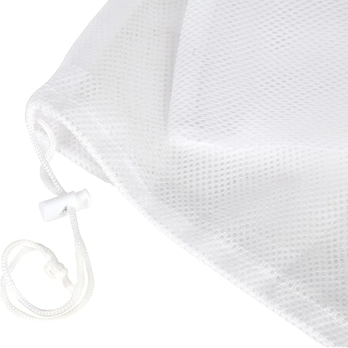 3 Pcs Mesh Laundry Bags Breathable Delicates Protect - Large Heavy for Protect Clothes in Washing Machine Travel Dorm Sports Family White 23 x 34 Inches