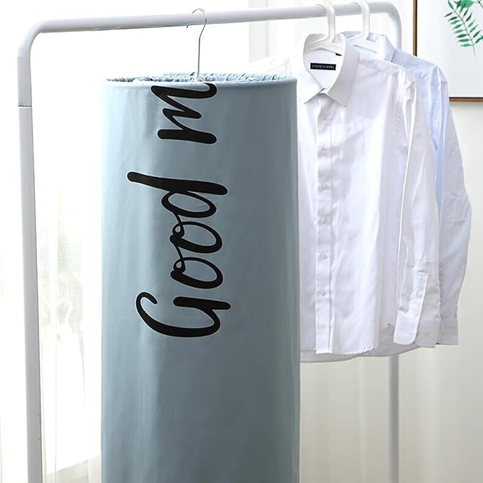 2Pcs Spiral Hanger 18Inch Round Spiral Shaped Drying Rack Stainless Steel Clothes Drying Rack Rotatable Space Saving Quilt Blanket Hanger for Home