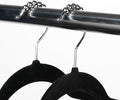 Velvet Clothes Hangers, Innovative Roller Balls Black Velvet Hangers, Felt Hangers for Clothes Shirts, Garments, Non Slip Closet Hangers (Pack of 30)