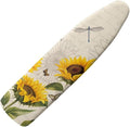 Sunflower Ironing Board Cover and Pad, Dragonfly Iron Board Cover Non-Slip Thick Ironing Board Protective Guard Stretchy Cover, 54" x 15"